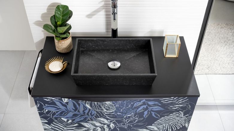 muebles de baño con lavabo y espejo en santiago de compostela